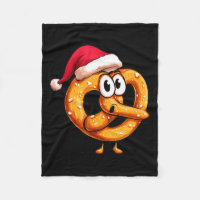 Awesome Festive Pretzel With Santa Claus Hat Costu