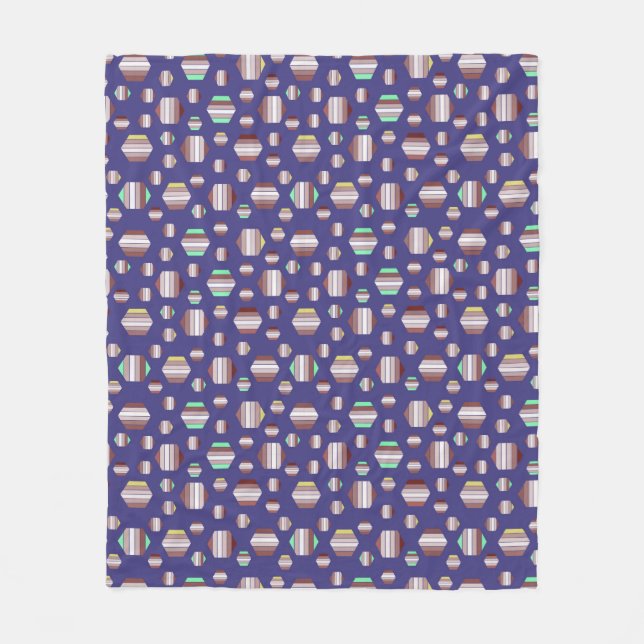 Awesome Floral Pattern Fleece Blanket (Front)