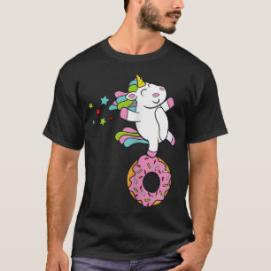 Awesome Funny Unicorn Fairy Tales Story Doughnut  T-Shirt