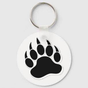 Awesome Gay Bear claw B&W 3D effect Key Ring