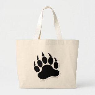 Awesome Gay Bear claw B&W 3D effect Large Tote Bag