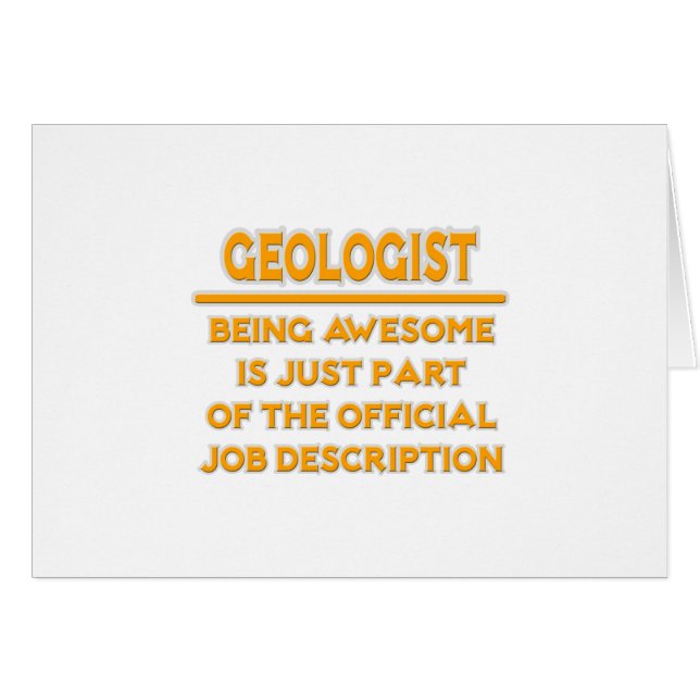 Awesome Geologist .. Official Job Description (Front Horizontal)