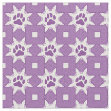 Awesome Geometric Purple Paw Print