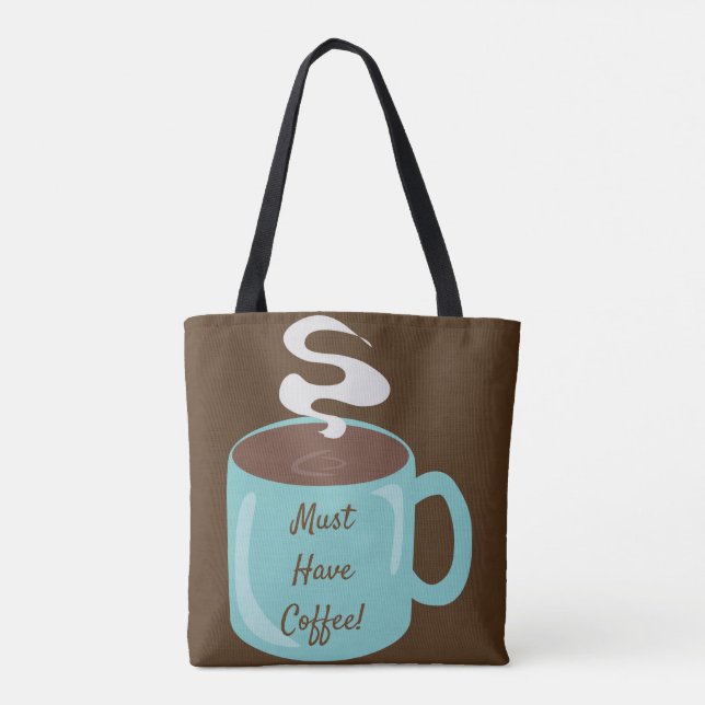 Awesome Giant Coffee Cup Tote Bag (Back)