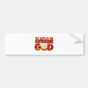 awesome GOD Bumper Sticker