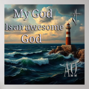 Awesome God Christian Poster