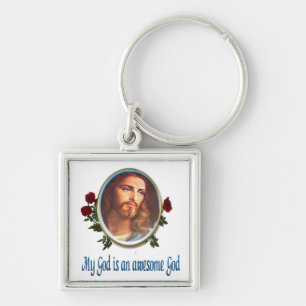 Awesome God Key Ring