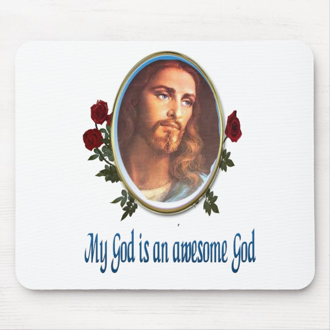 Awesome God Mouse Pad (Front)