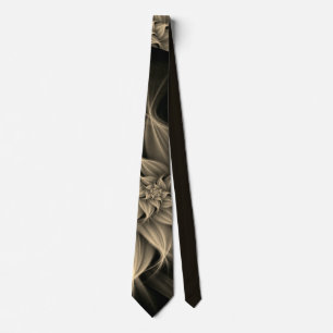Awesome Gold Flower Fractal  Tie