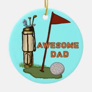 Awesome Golf Dad  ornament 