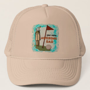 Awesome Golf Dad Trucker Hat