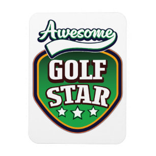 Awesome Golf Star  Magnet
