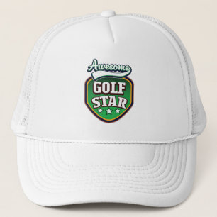 Awesome Golf Star Trucker Hat