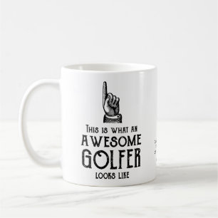 Awesome Golfer Personalized Coffee Mug