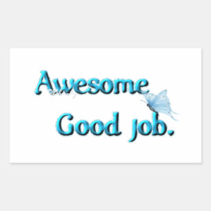 Awesome Good Job Sticker