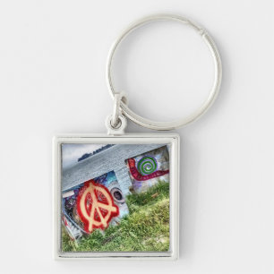 Awesome Graffiti Art in Berkeley California Key Ring