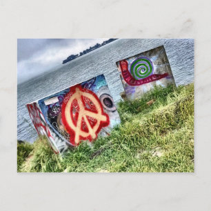 Awesome Graffiti Art in Berkeley California Postcard
