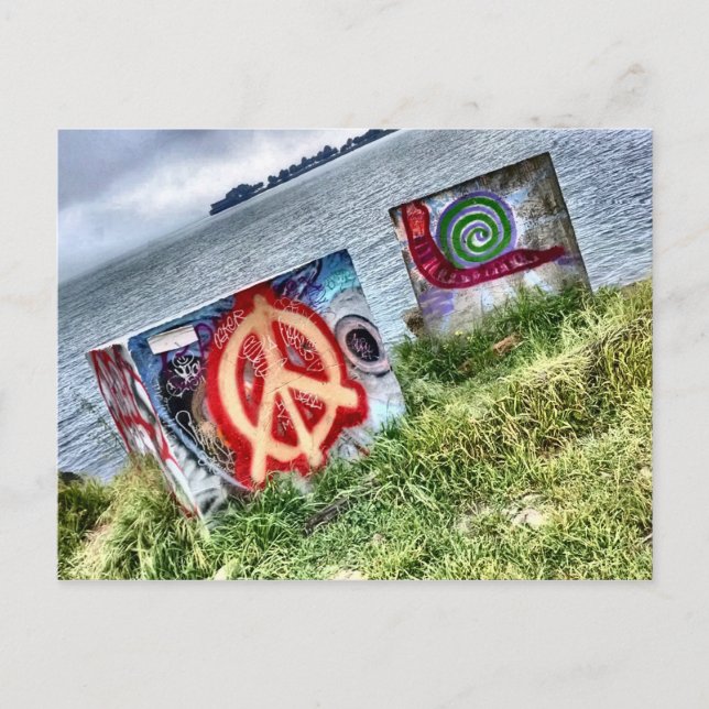 Awesome Graffiti Art in Berkeley California Postcard (Front)
