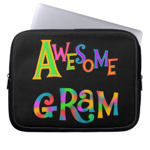 Awesome Gram T-shirts and Gifts Laptop Sleeve