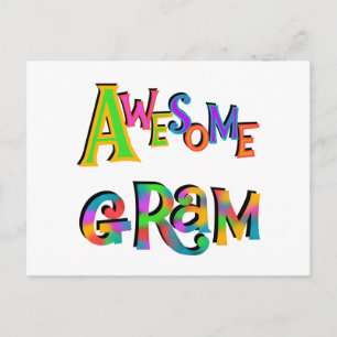 Awesome Gram T-shirts and Gifts Postcard