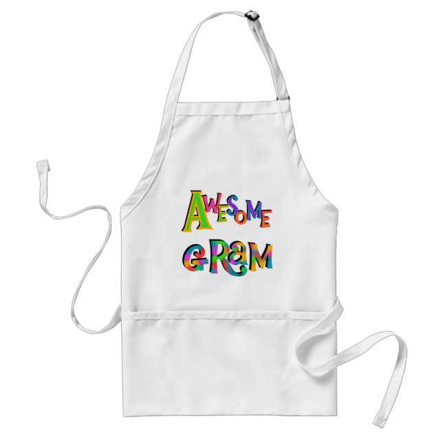 Awesome Gram T-shirts and Gifts Standard Apron (Front)