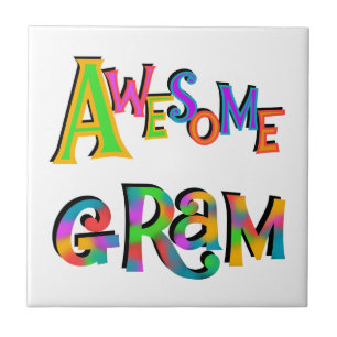 Awesome Gram T-shirts and Gifts Tile