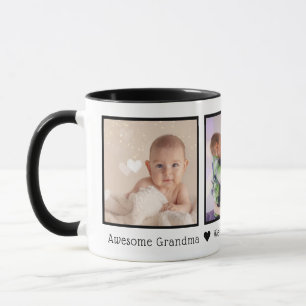 Awesome Grandma Multi Photo Personalised Mug