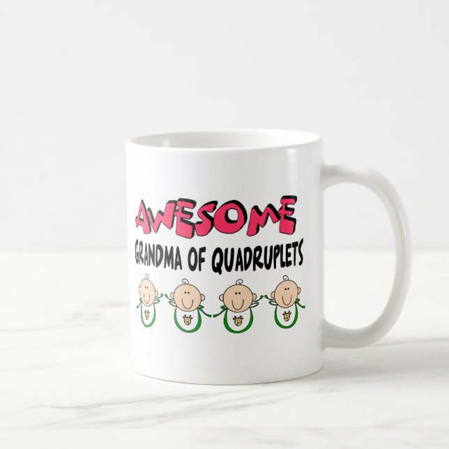 AWESOME GRANDMA of QUADRUPLETS Coffee Mug (Right)