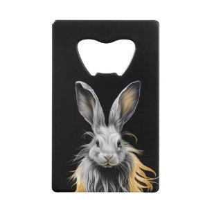Awesome Grey Rabbit on Fire 