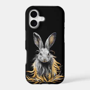 Awesome Grey Rabbit on Fire