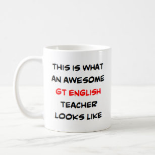 awesome gt english teacher coffee mug