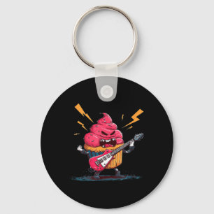 Awesome Guitar Muffin Costume for Cupcakes and Key Ring