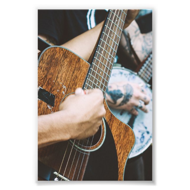 Awesome Guitar Photo Print (Front)