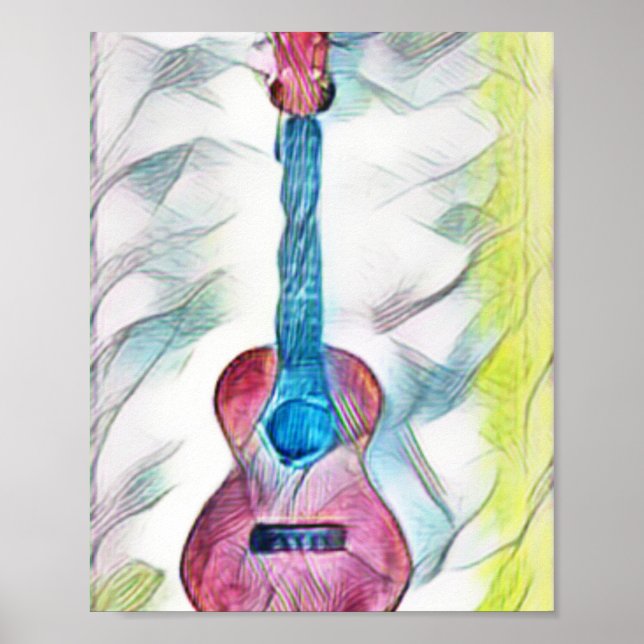 Awesome Guitar Poster (Front)