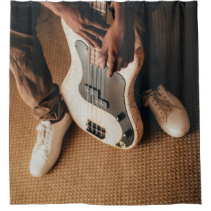 Awesome Guitar Shower Curtain