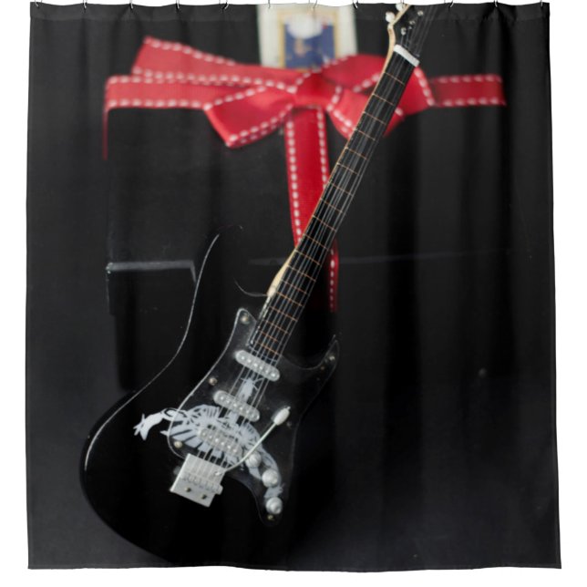 Awesome Guitar Shower Curtain (Front)