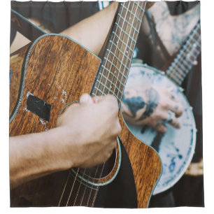 Awesome Guitar Shower Curtain
