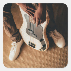 Awesome Guitar Square Sticker