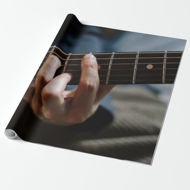 Awesome Guitar Wrapping Paper (Unrolled)