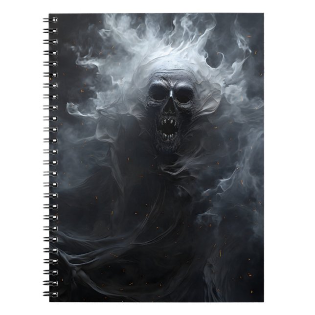 Awesome Halloween Creepy Fantasy Ghost  Notebook (Front)