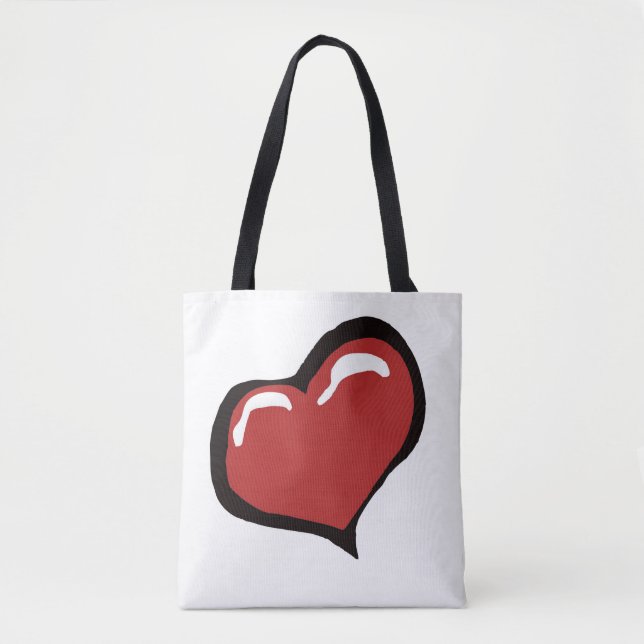 Awesome Heart Tote Bag (Front)