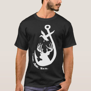 Awesome Hunting And Fishing Tee Deer Duck And Fish
