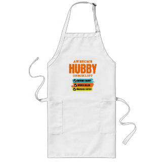Awesome Husband Checklist Funny Long Apron