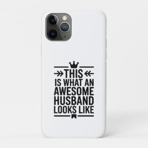 Awesome Husband Minimal Typography iPhone 11 Pro Case