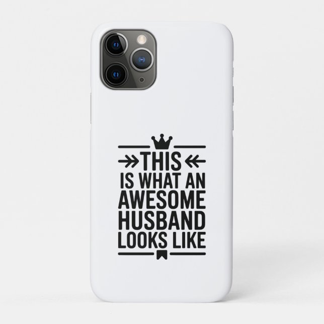 Awesome Husband Minimal Typography Case-Mate iPhone Case (Back)