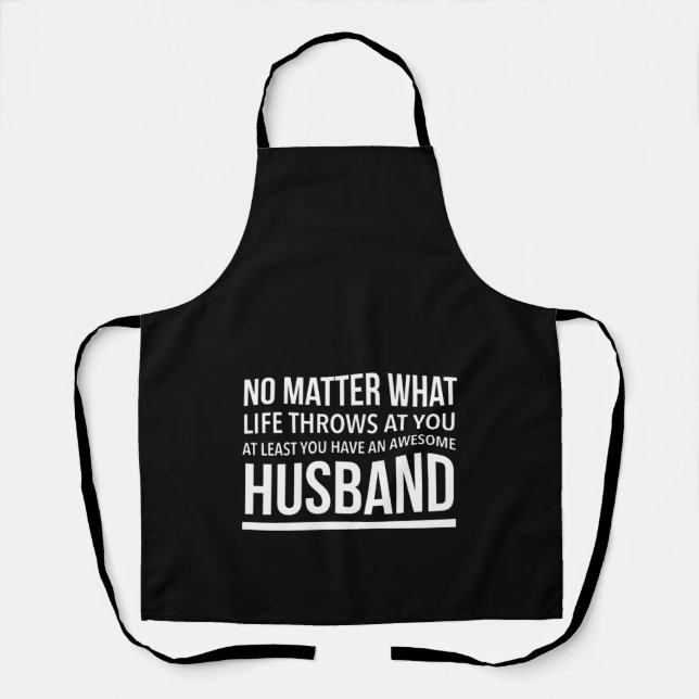 Awesome husband no matter what apron (Front)