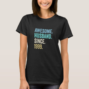 Awesome Husband Since 1999 23rd Wedding Anniversar T-Shirt
