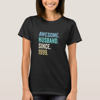 Awesome Husband Since 1999 23rd Wedding Anniversar T-Shirt
