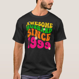 Awesome Husband Since 1999 Wedding Anniversary Gro T-Shirt
