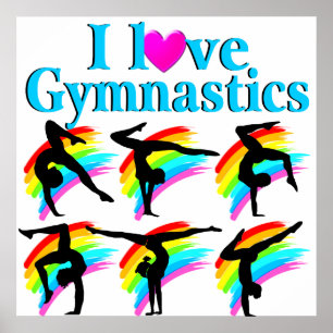 AWESOME I LOVE GYMNASTICS POSTER